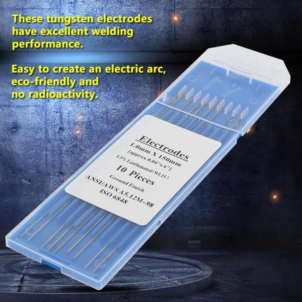 10PCS WL15 Lanthanum Electrodes for Metal and Alloy Welding