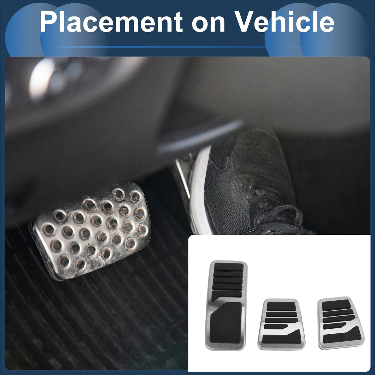Set Manual Footrest Pedal Cover for Mitsubishi Outlander (2013–2020)