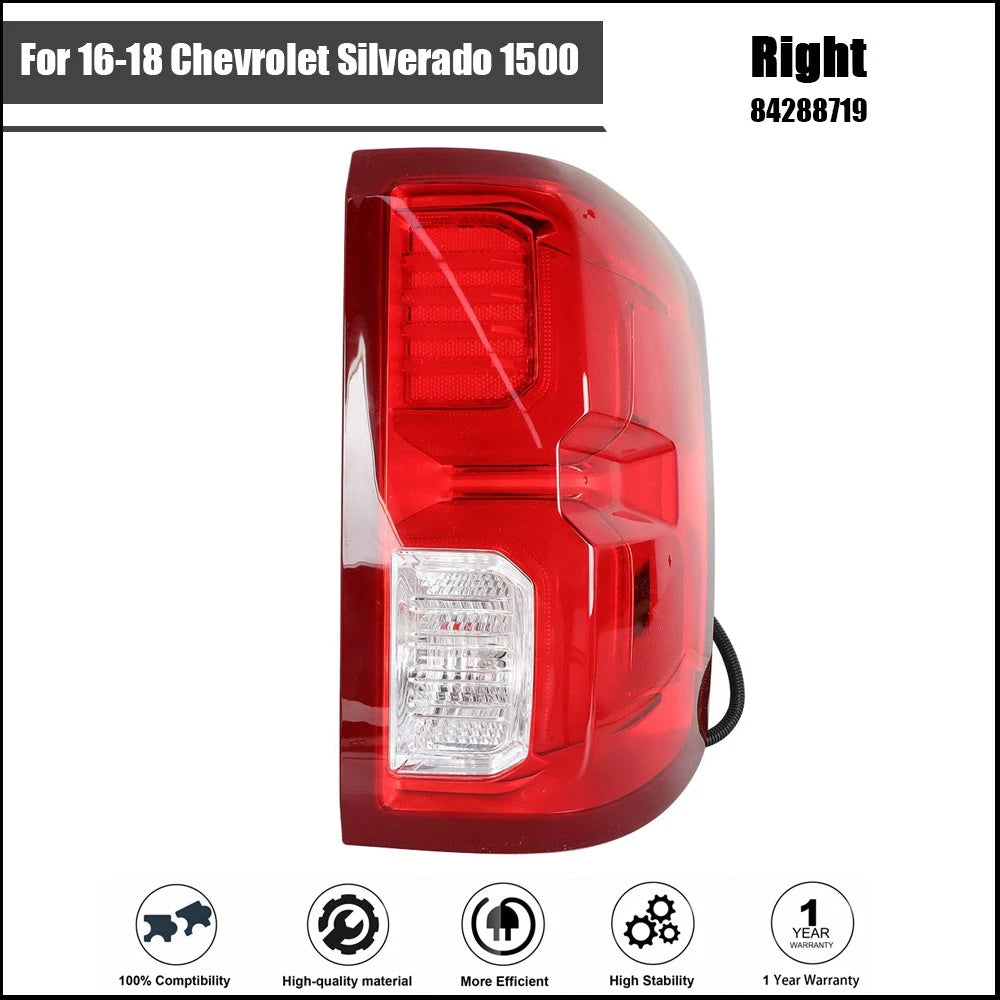 Tail Light Assembly Set for Chevrolet Silverado 1500 (2016–2018) RH