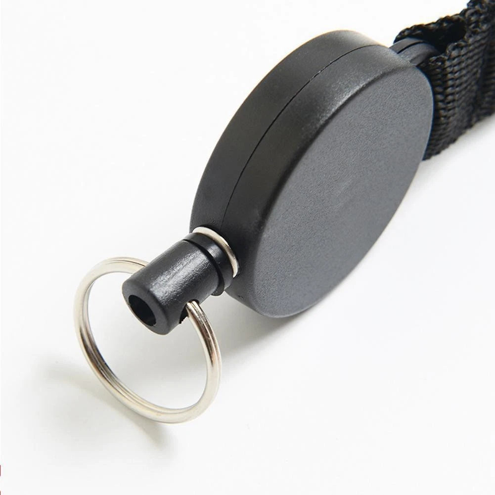 Retractable Keychain with Steel Cable and Clip for Personal Items