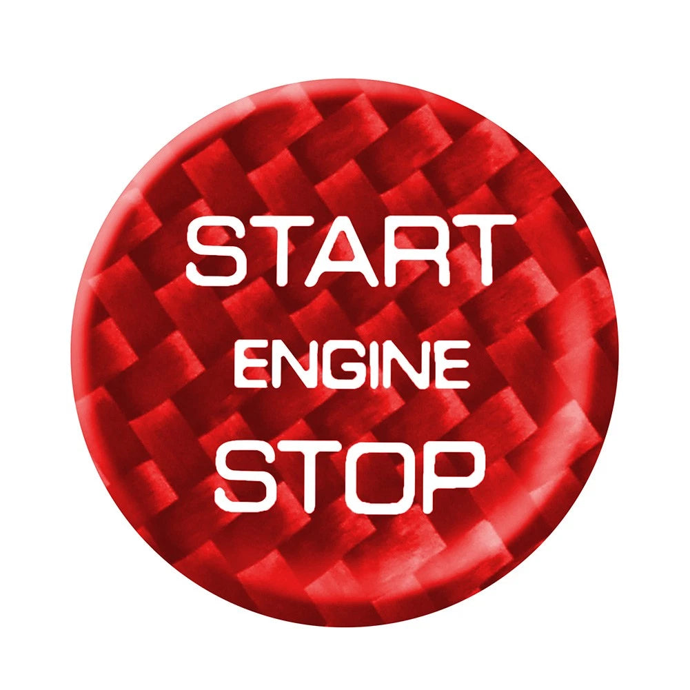 Engine Start Stop Button Trim for Land Rover Discovery (2016–2019) Red