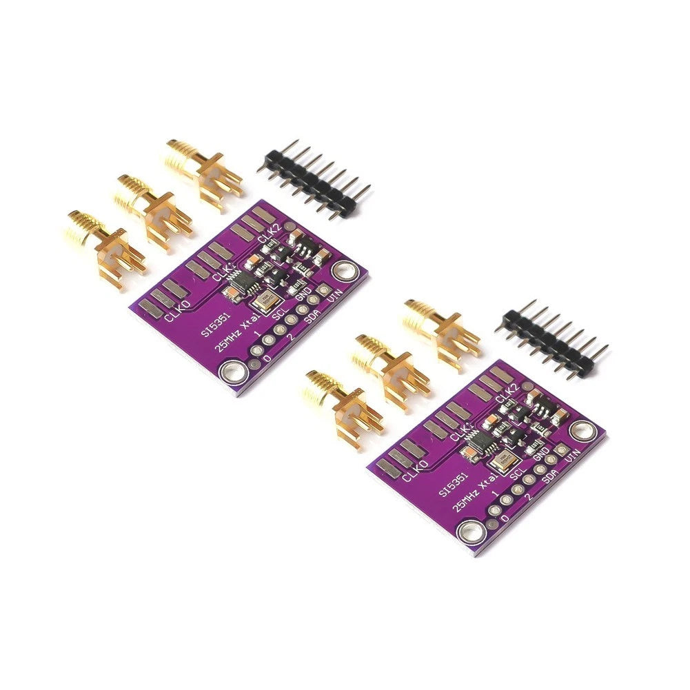 2X SI5351 Signal Source Board for Tunable Frequency Output (8 kHz to 160 MHz)
