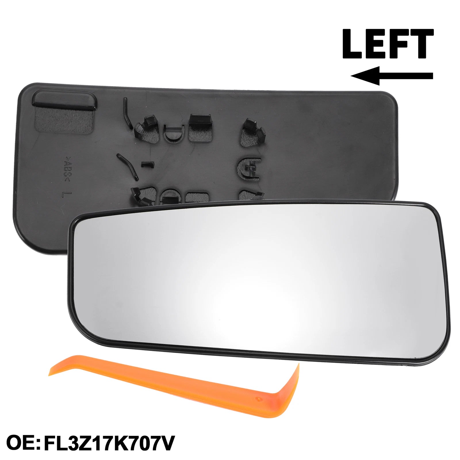 Left Driver Side Lower Mirror Glass Replacement for Ford F150 (2015–2023)