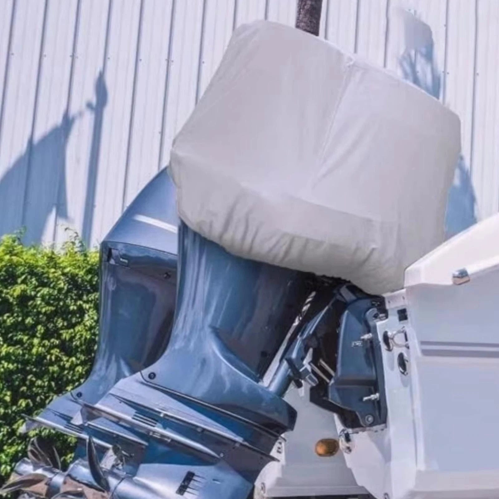 Outboard Motor Engine Cover for Universal 30-60 HP (Silver)