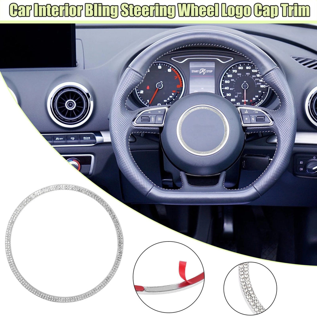 Steering Wheel Trim Ring Silver Tone Replacement for Audi A6 A5 RS5 S3 (2013–2020)