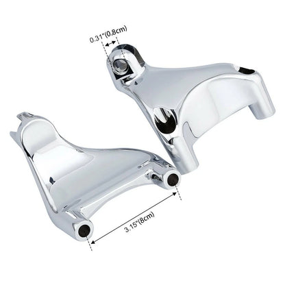 Chrome Rear Passenger Foot Peg Mount for Harley Sportster 883 XL1200 (2004–2013)