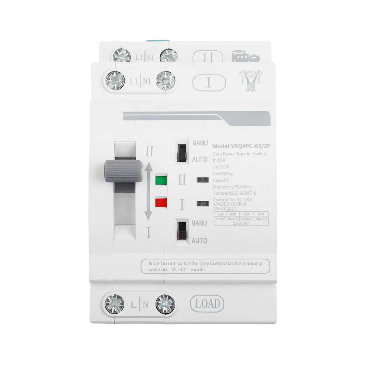Automatic Electrical Transfer Switch for Dual-Power Capability