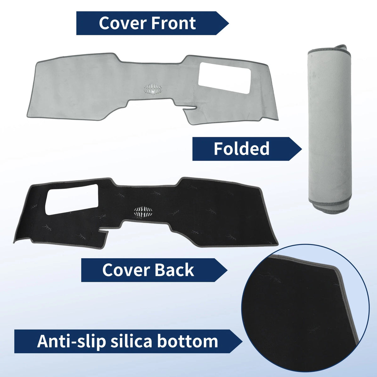 Dash Cover for Mazda CX-60 (2024–2026) HUD Dashboard Cover Flannel Gray