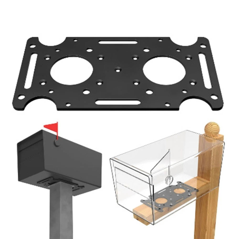 Mailbox Mounting Plate for 4x4 Wood and Hollow Post Compatibility