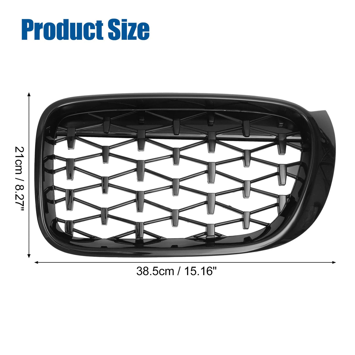 Hood Bumper Grille Grills Front Pair for BMW X3 F25 (2014–2017)