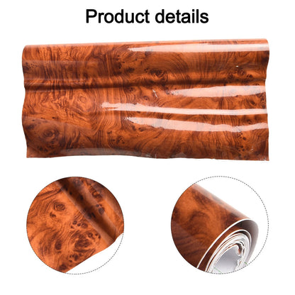 Wood Grain Vinyl Sticker Decal for Auto Car Interior (30x100cm)