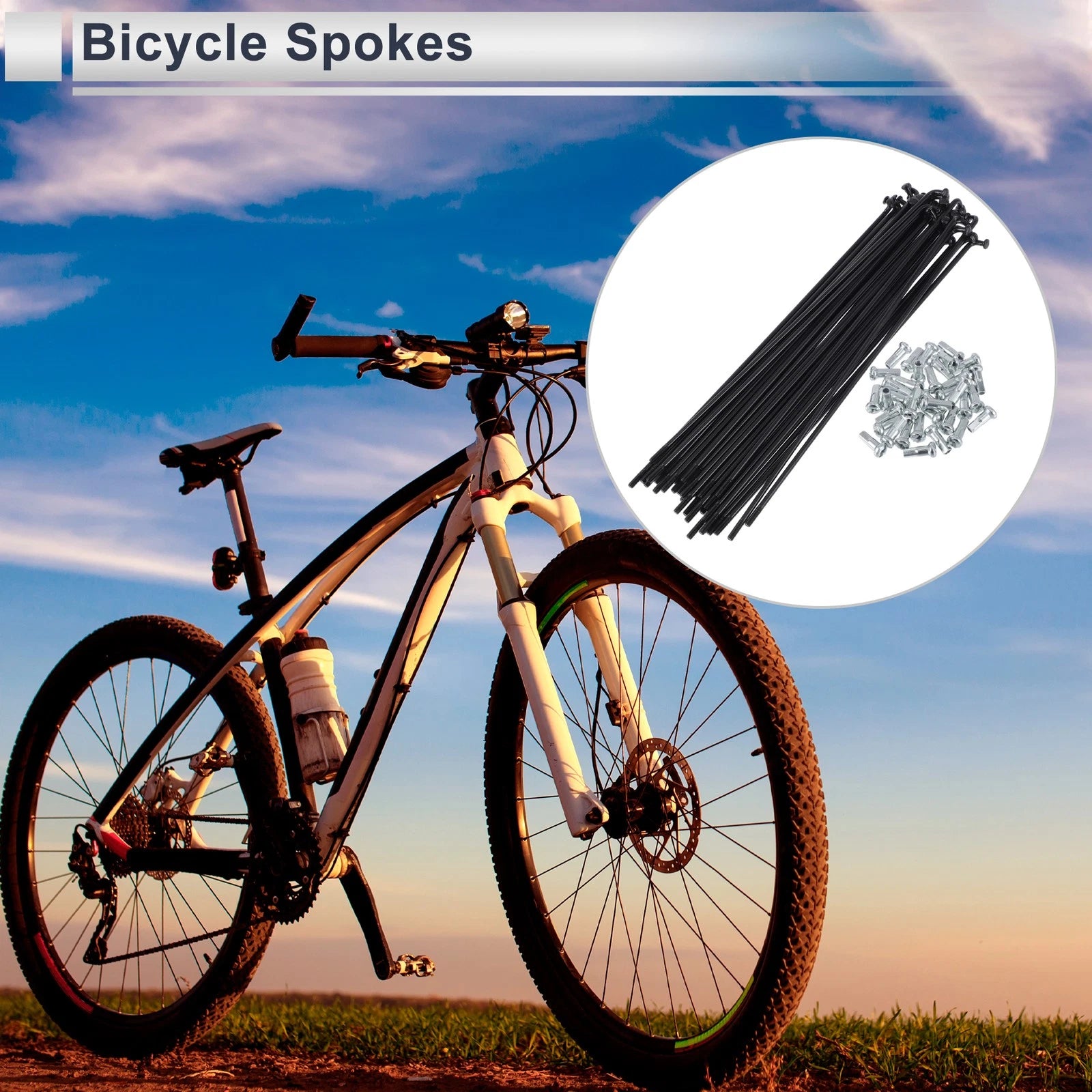 Bicycle Spokes Nipple Set 45 Steel 160mm for Universal (2000–2025)
