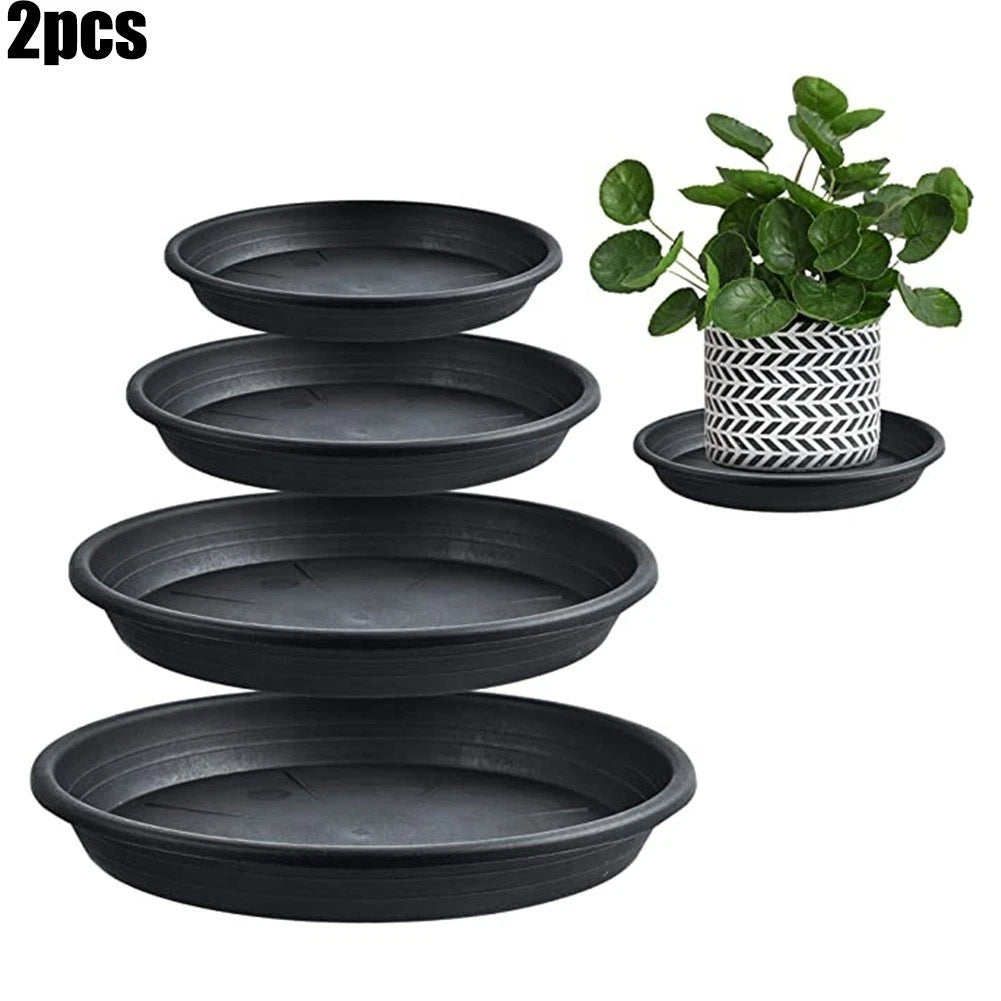 2X Plant Trays Saucer for Home Outdoors Accessories