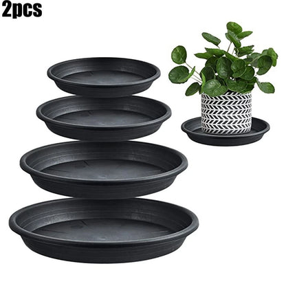 2X Plant Trays Saucer for Home Outdoors Accessories