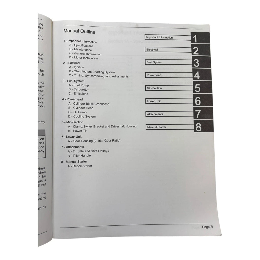 Service Manual for Mercury 90-899987 (2008)