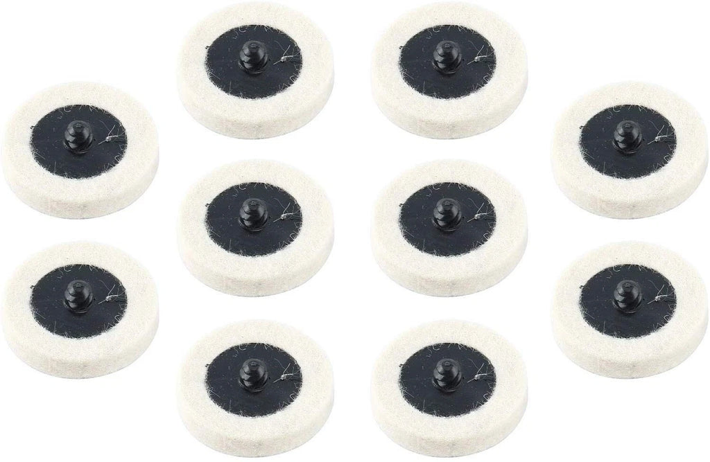 10Pcs 2" Wool Polishing Buffing Pad Wheel for Automotive Detailing