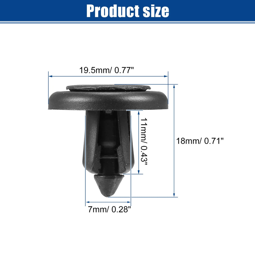 Front Fender Retainer Clips Push Type Rivets for Toyota (2000–2022)