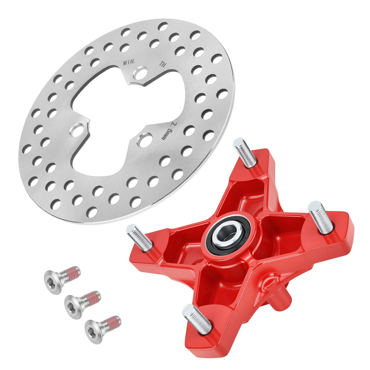 Red Wheel Hub w/ Brake Disc for Honda TRX250X (2009–2014)