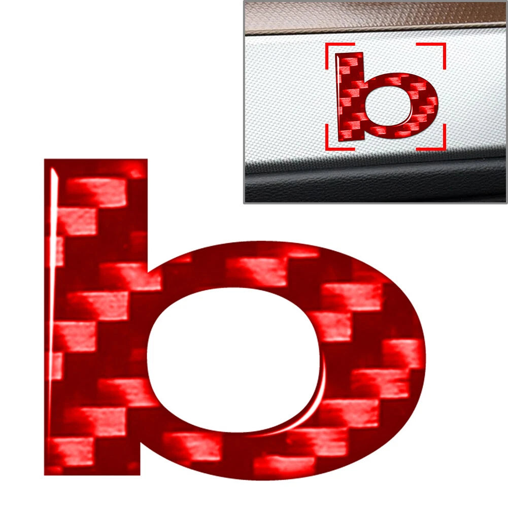 Lowercase Letter B Decal Sticker for Window Door Wall Emblem