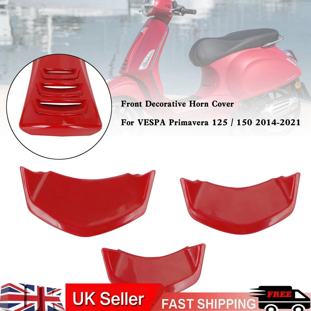 Front Decorative Horn Cover for Vespa Sprint Primavera 125/150 (2014–2021) Red T9