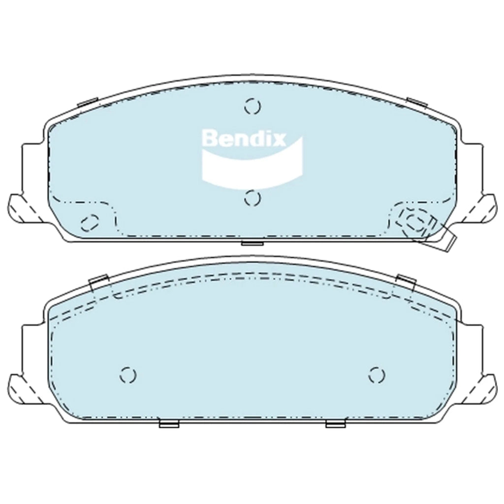 Set of 4 Front Bendix Ultimate Disc Brake Pads for VE VF Commodore (2006–2017)