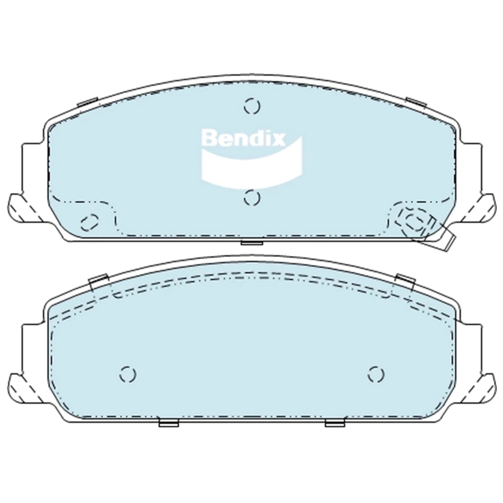 Set of 4 Front Bendix Ultimate Disc Brake Pads for VE VF Commodore (2006–2017)