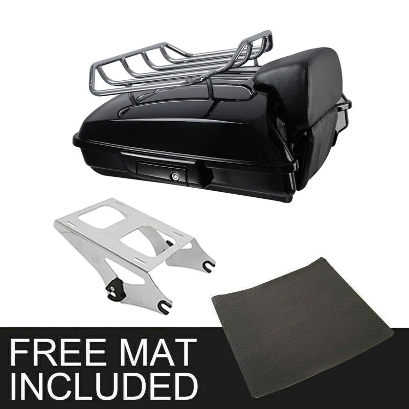 Razor Chrome Trunk Backrest Rack for Harley Touring Electra Glide (2014–2026)