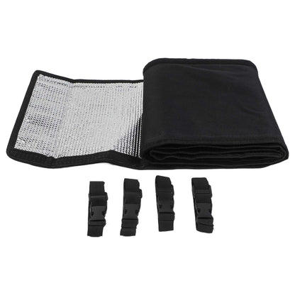 Weatherproof HVAC Copper Pipe Insulation Sleeve 72" x 2" with Straps