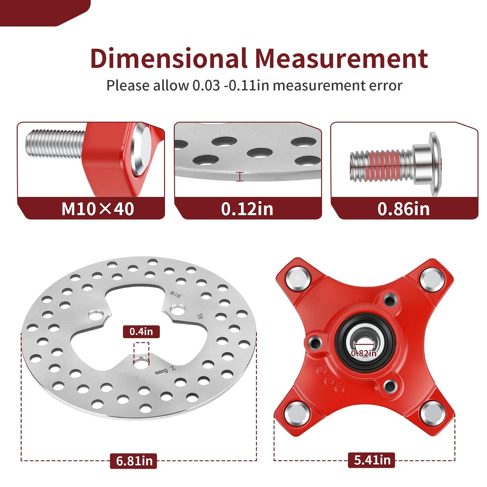 2X Front Wheel Hubs & Brake Discs for Honda Sportrax 250 400 (2001–2007)