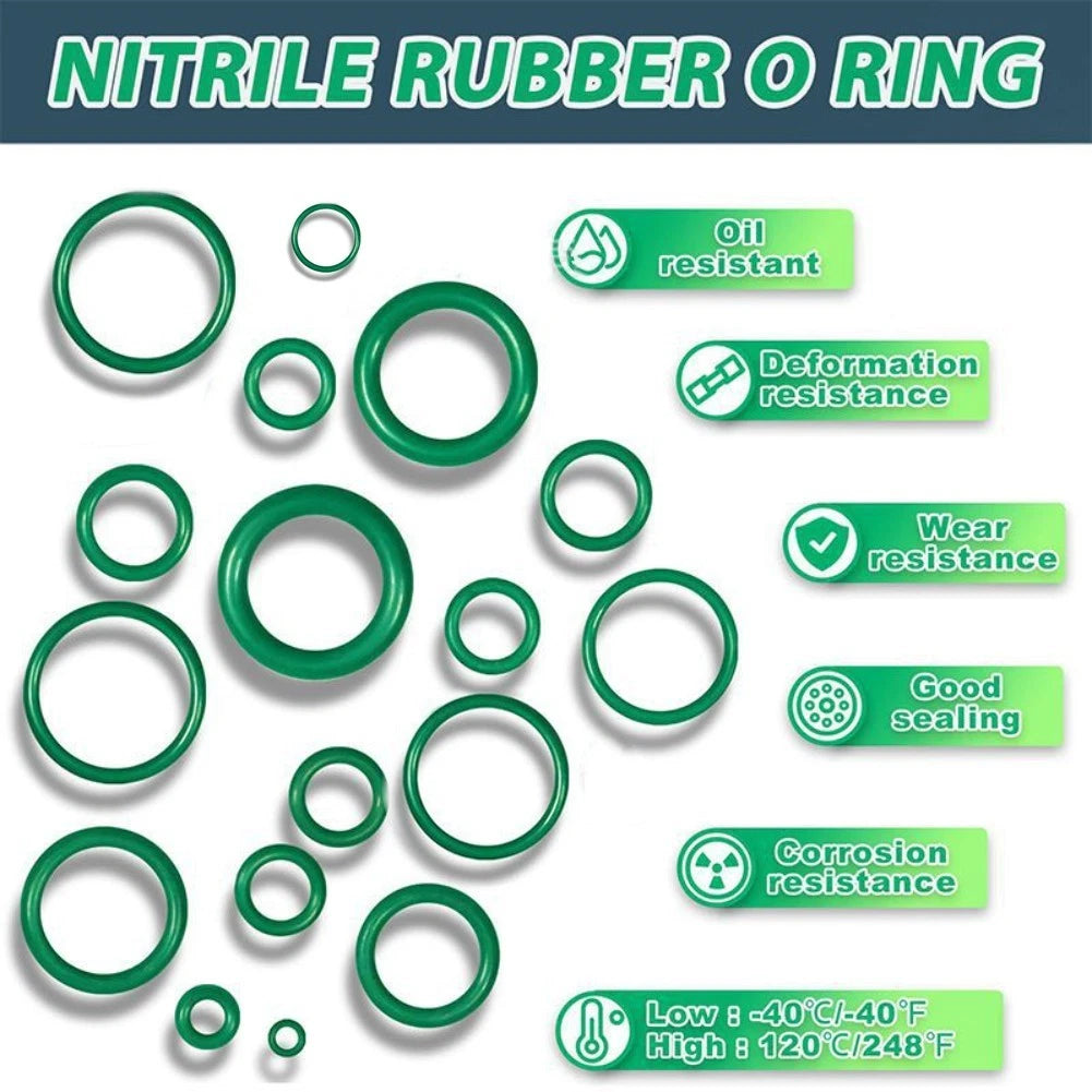 Seal Kit for Automotive Air Conditioning Compressor O Rings Rubber Gasket Set