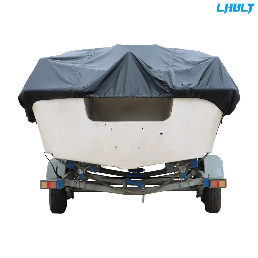Boat Cover for V-Hull Tri-Hull Runabout (Waterproof, Trailerable)