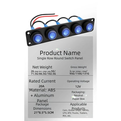 12V Marine Control Toggle Switch for Boat (12V DC Compatibility)
