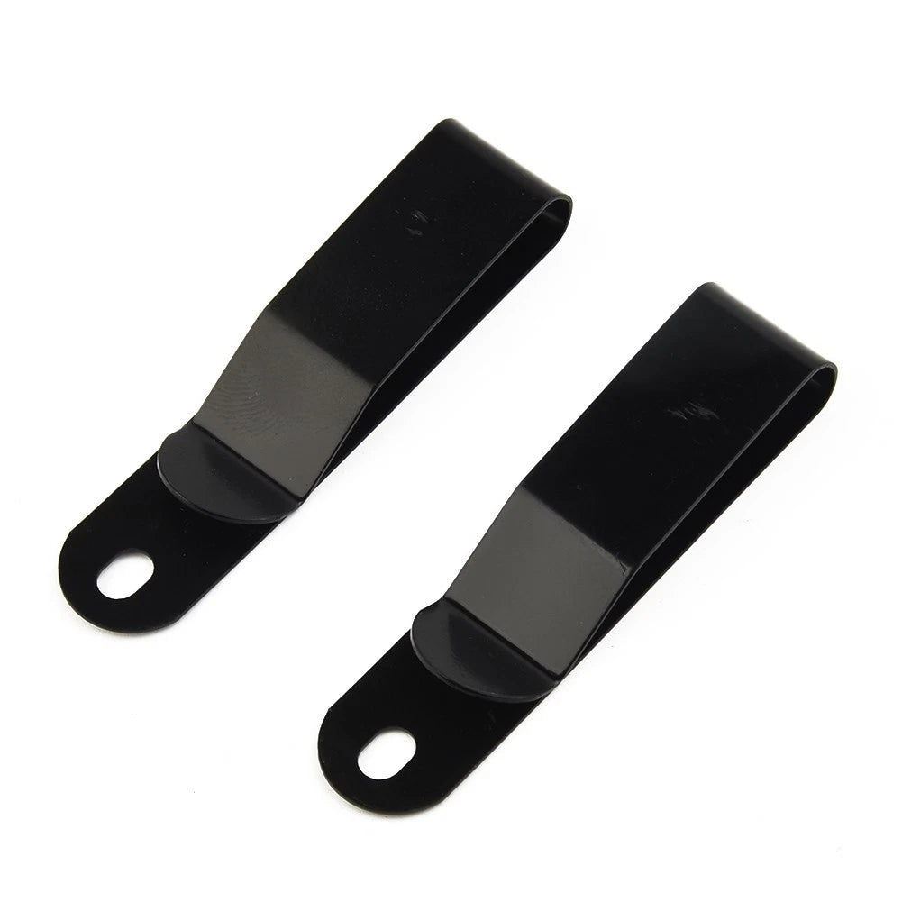 Steel Belt Clip Holster for Small Tools (Electroplating Matte Black)
