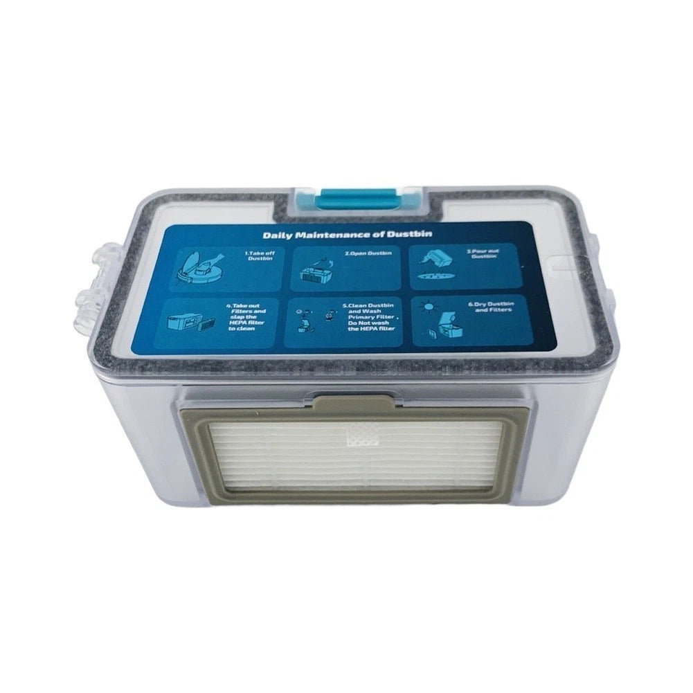 Clear Dustbin with Hinged Lid for Cecotec Conga 999 (2019–2023)
