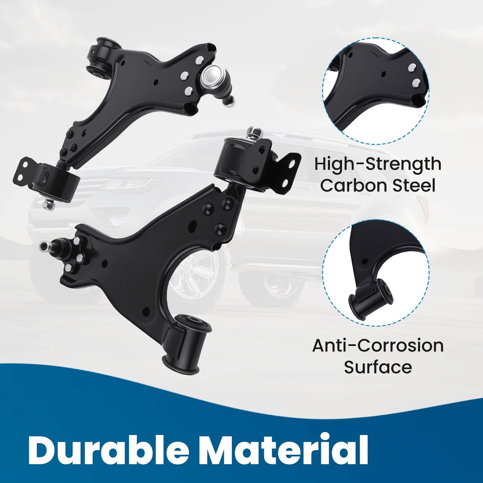 12x Front Lower Control Arms Ball Joint for GMC Acadia 2007–2017