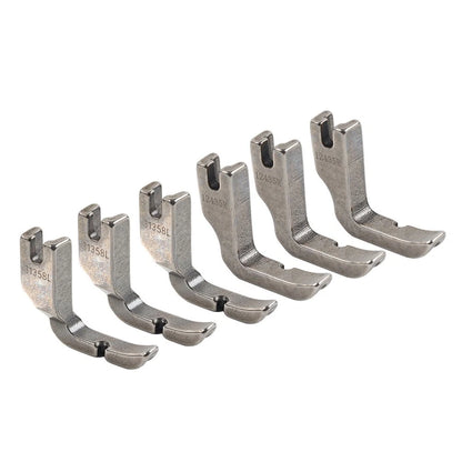 6PCS Zipper Piping Foot for Juki Brother Highlead Singer Consew