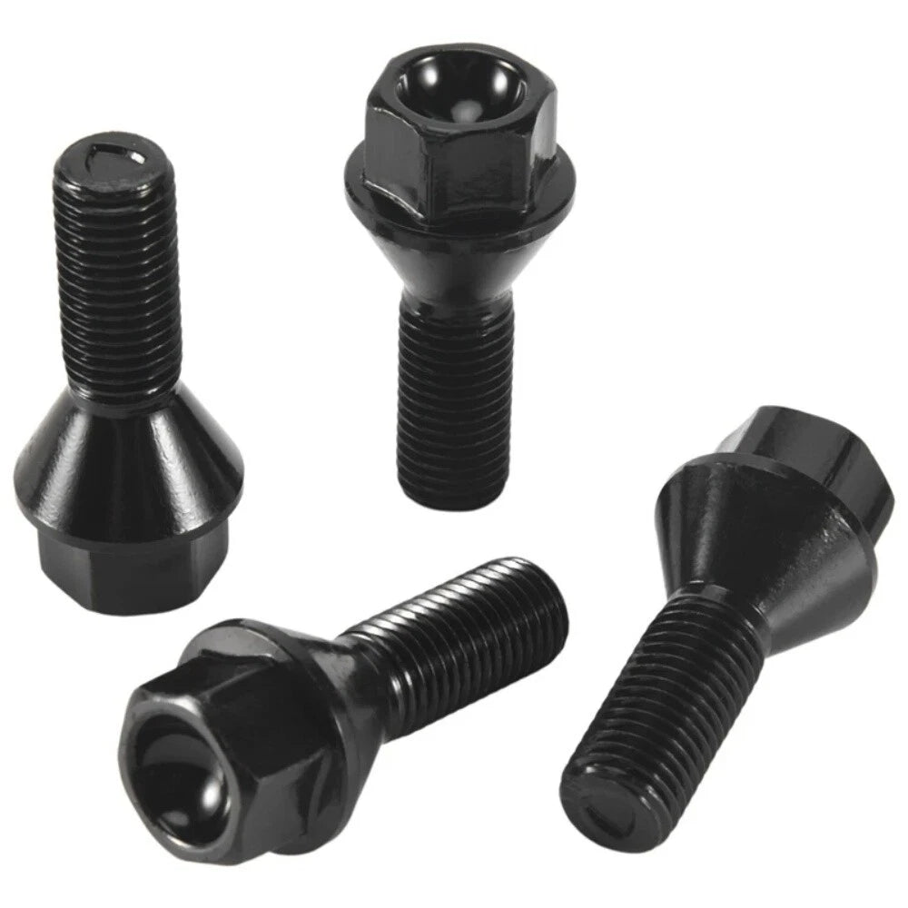 Set of 4 M12x1.5 Wheel Lug Bolts 36136781150 for BMW E81 E46 E90 E39 E60 E63 E38 E31