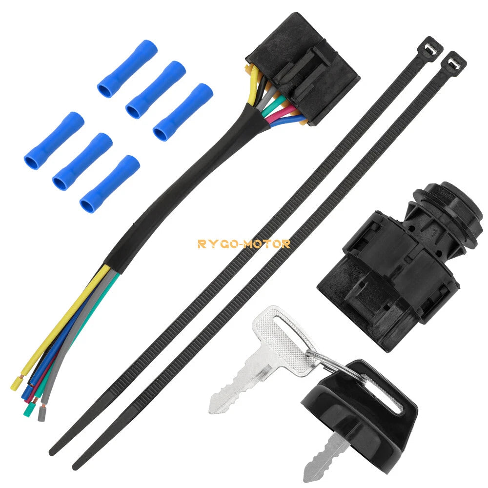 Ignition Key Switch Repair Harness Pigtail Kit for Polaris Sportsman (2002–2020)
