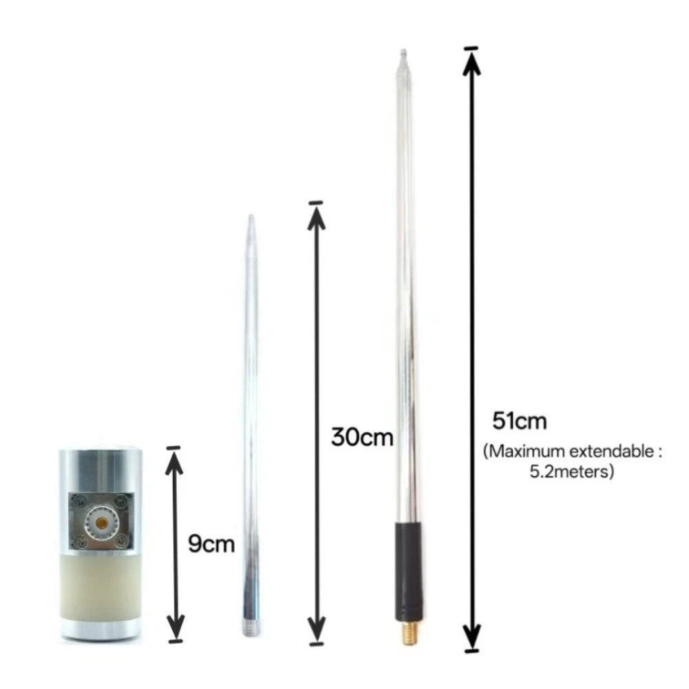 Antenna Kit for GP Telescopic Pull Rod (5-6 Meter) with Grounding Base