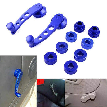 2X Universal Aluminum Alloy Window Crank Handle - Blue