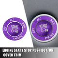 Engine Push Start Stop Button Cover Kit for Dodge Charger Challenger Purple (2015–2023)