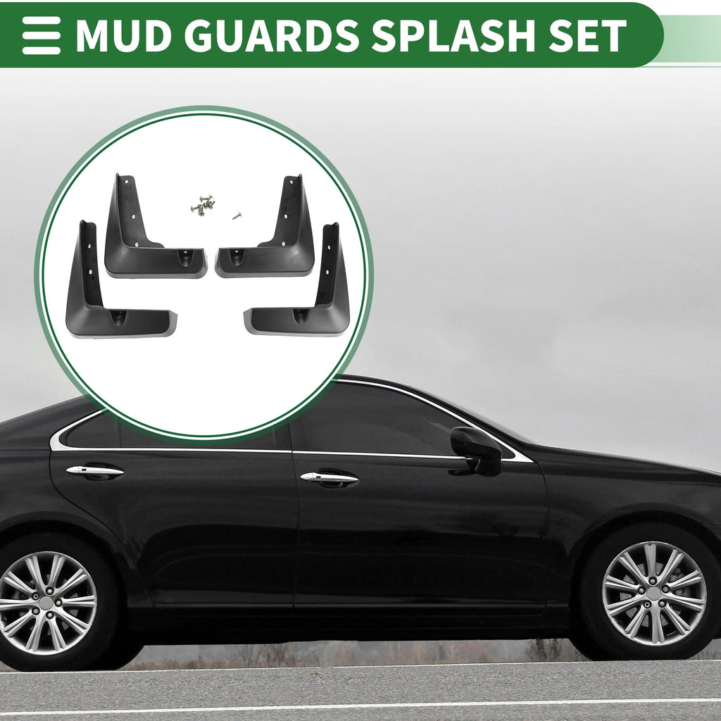 Mud Flap Splash Guard 1 Set for Lexus ES350 Base Sedan (2013–2018)