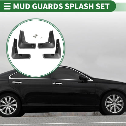 Mud Flap Splash Guard 1 Set for Lexus ES350 Base Sedan (2013–2018)