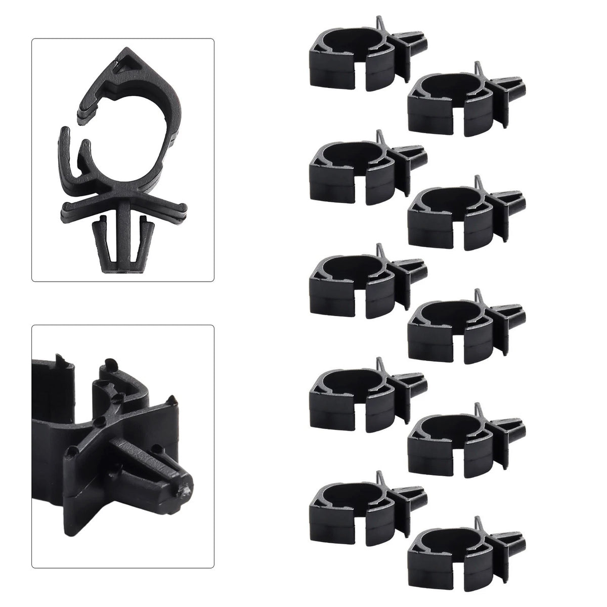 Pack of 10 Car Wiring Harness Fastener Lock Wire Cable Clips