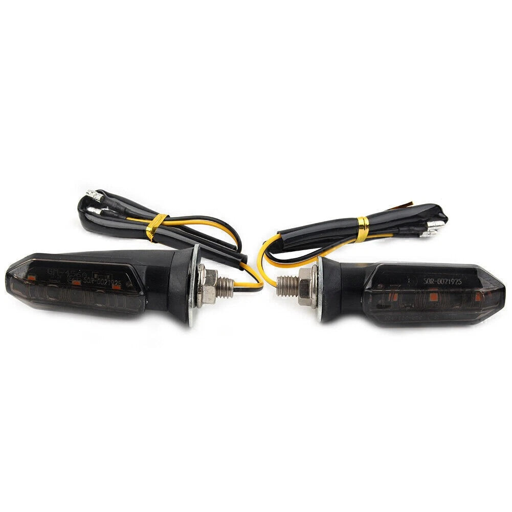 LED Turn Signal Indicator Amber Blinker Light for Universal Motorcycle