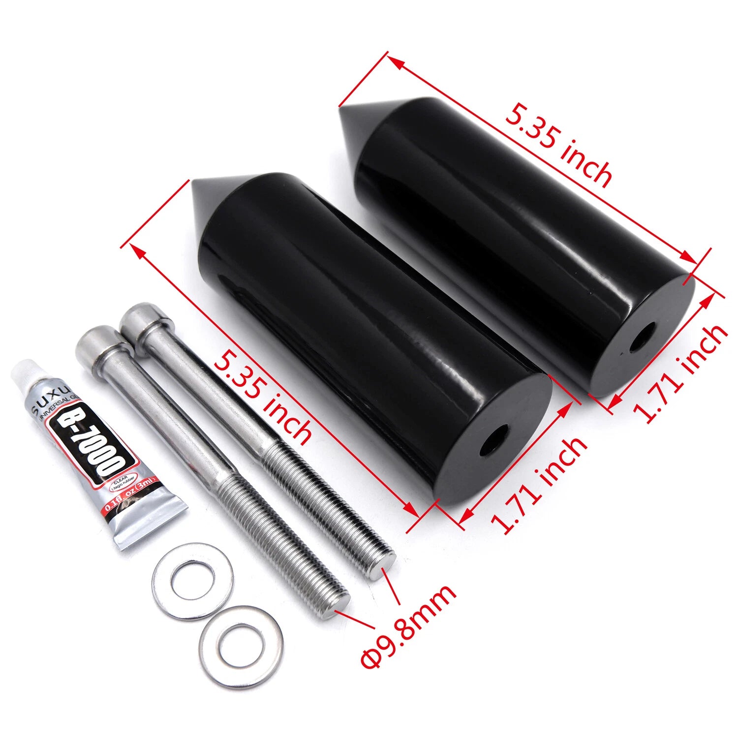 Extended Spike Frame Sliders for Honda CBR 600 (1991–1998)