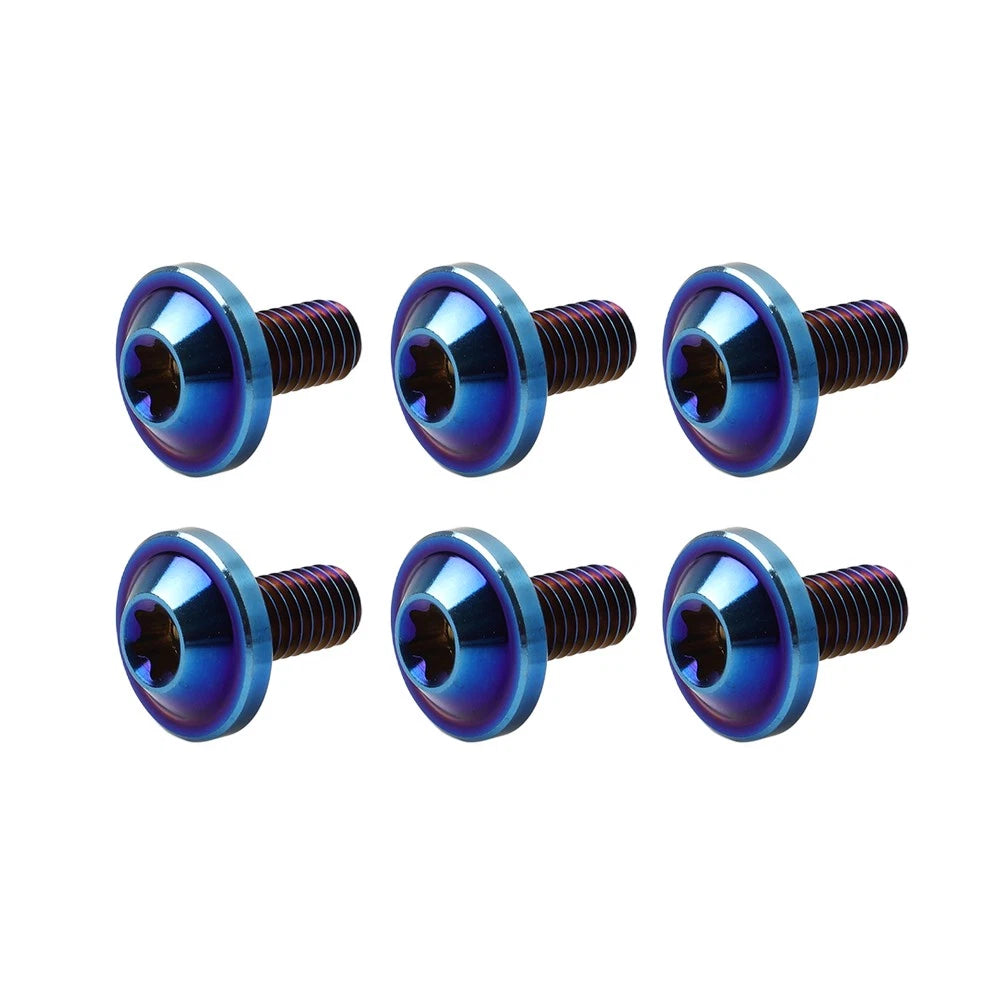 6x M5 Titanium Truss Bolts Torx Screws M5x10mm for Motorcycle