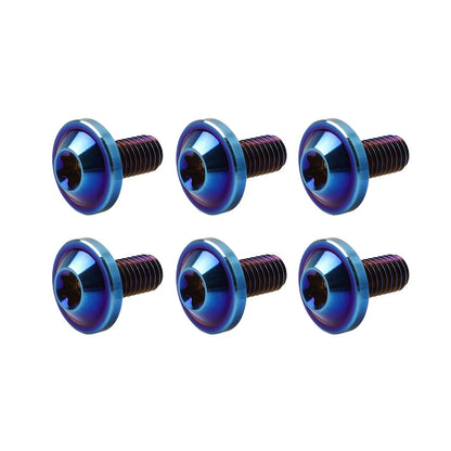 6x M5 Titanium Truss Bolts Torx Screws M5x10mm for Motorcycle
