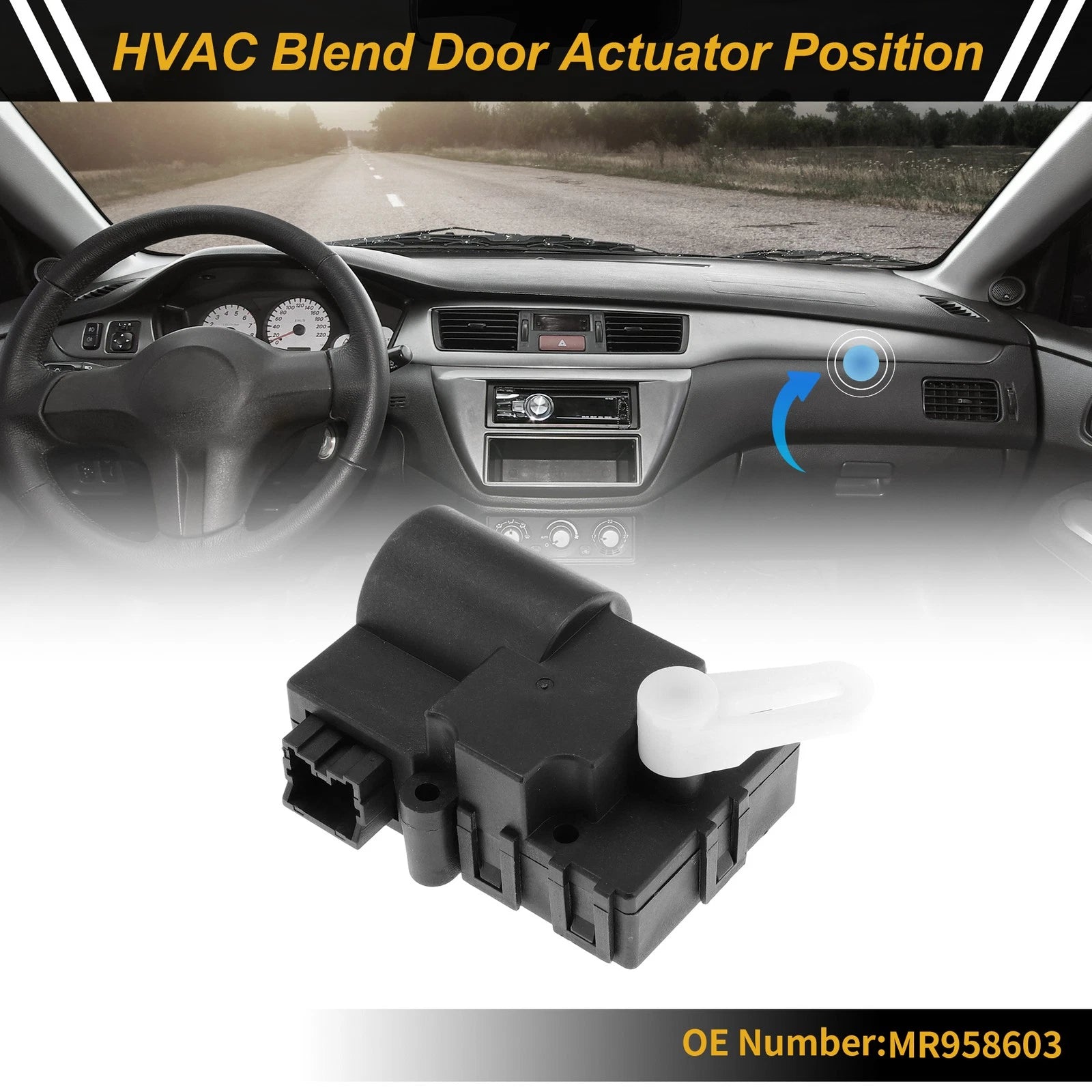 HVAC Heater Blend Door Actuator Replacement for Mitsubishi Galant (2004–2012)