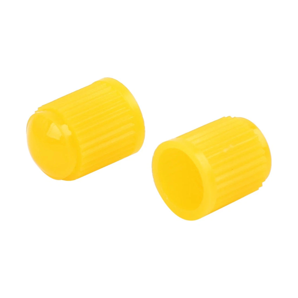 20pcs Universal Tire Valve Stem Cap Cover Yellow Plastic for Motorcycle Car (—)